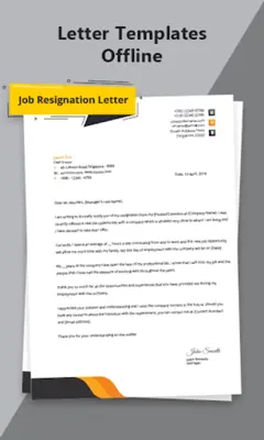 Letter Writing Templates android App screenshot 0